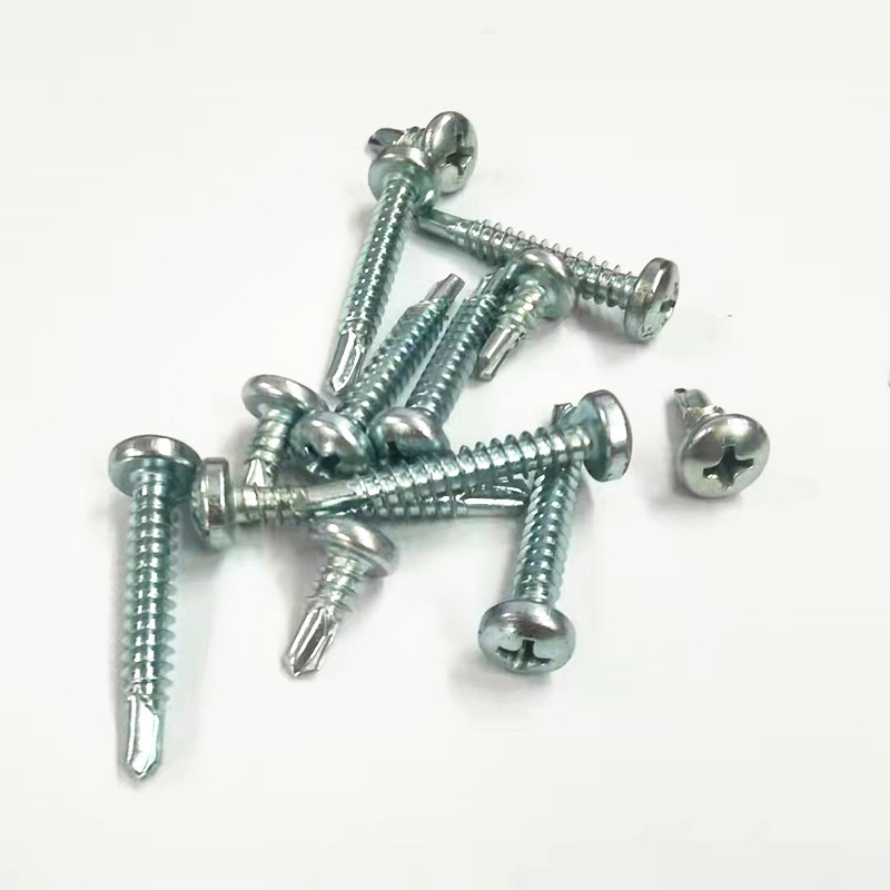 Paidu Cross pan head drilling screw 1022 carbon steel blue white zinc quality assurance specifications complete source manufacturers