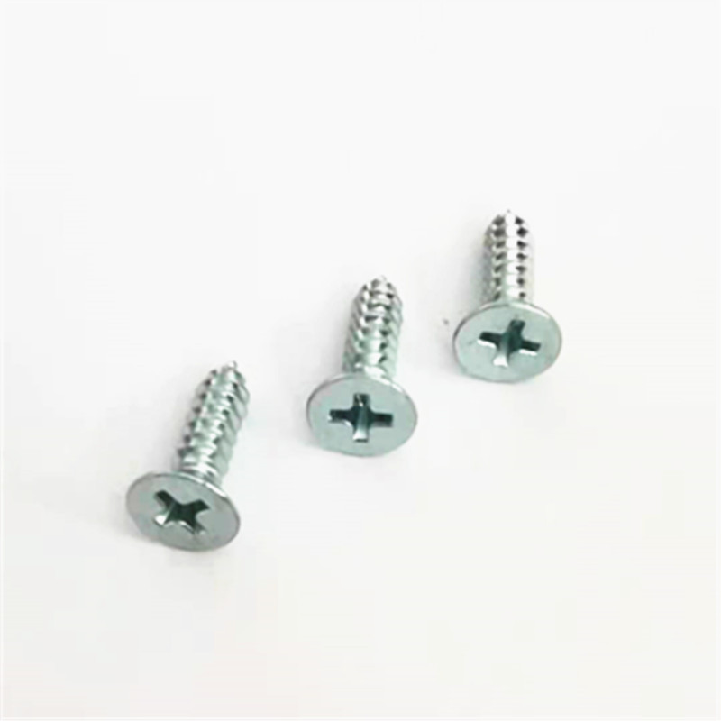 Paidu GB846-76 Cross countersunk head self-tapping screws blue and white zinc quality assurance specifications complete