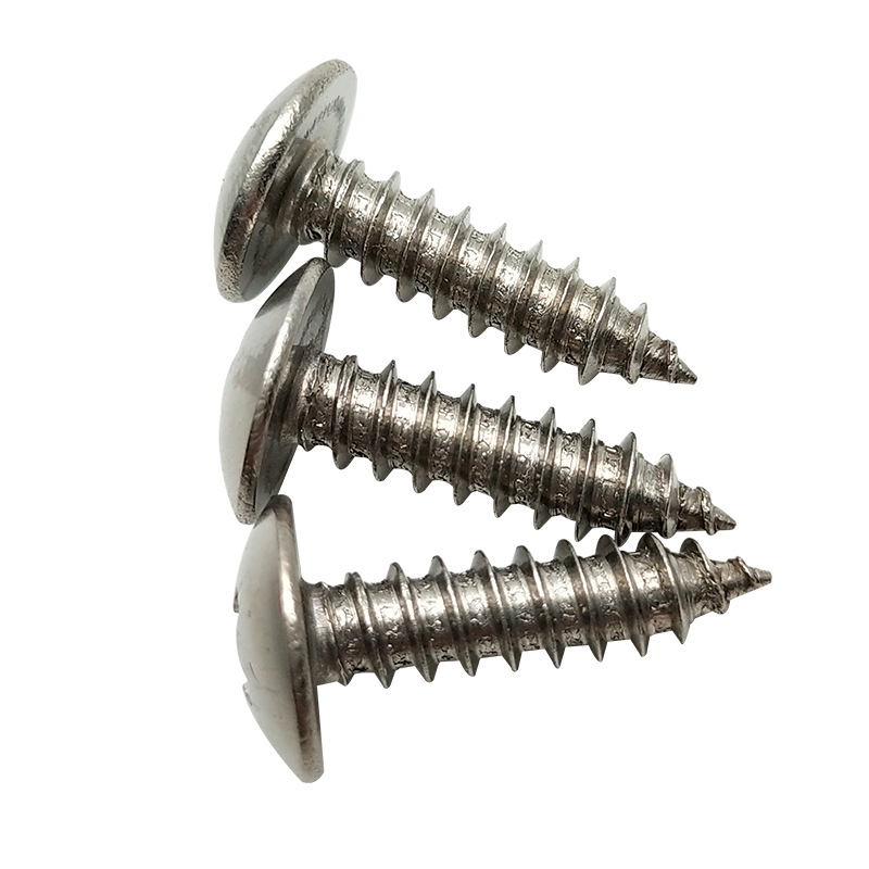 Stainless Steel Flat Head, TA Umbrella Head, Flat Round Head, and various head types, ranging from ST3 to ST6, self-tapping screws.