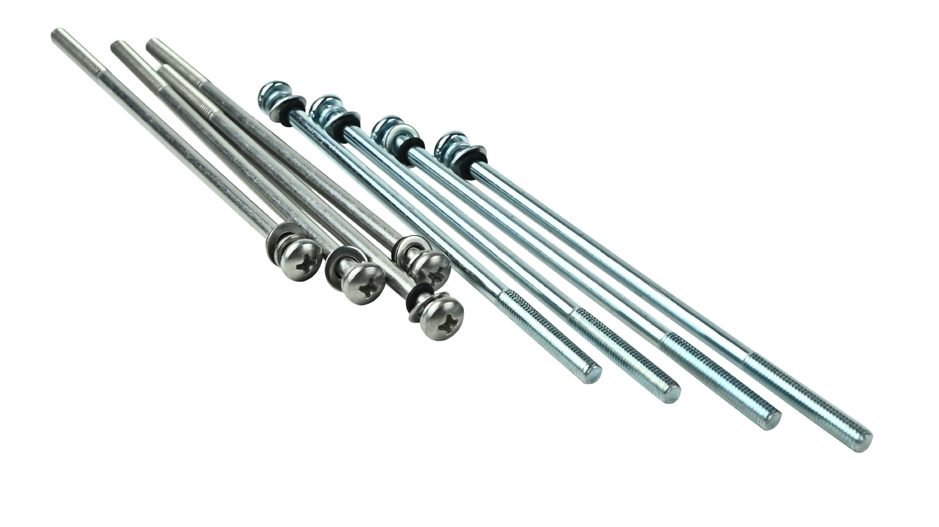 Paidu stainless steel extended cross recessed pan head three combination screw round head combination screw 304 stainless steel Non-standard customization