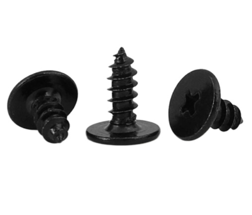 Paidu 304 stainless steel cross flat head self-tapping screw flat head screw black zinc screw black flat head self-tapping