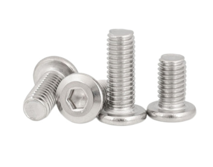 Paidu stainless steel 304 flat round head inner hexagon large flat head screw furniture chamfering screw bolt M6