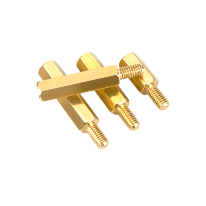 Paidu brass column isolation column single head hexagonal copper column interval column motherboard brass stud nut column m3 factory direct sales
