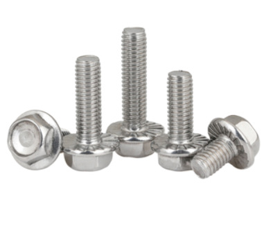 Paidu 304 stainless steel American hex flange bolts with non-slip tooth screws