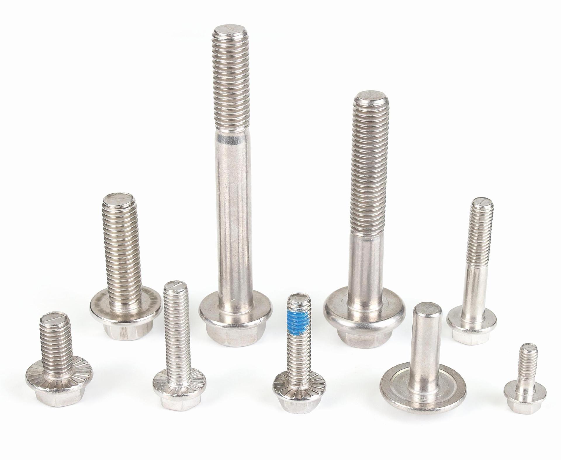 Paidu 304 stainless steel flange bolts GB5789 non-standard flange bolts flange screws flange surface bolts