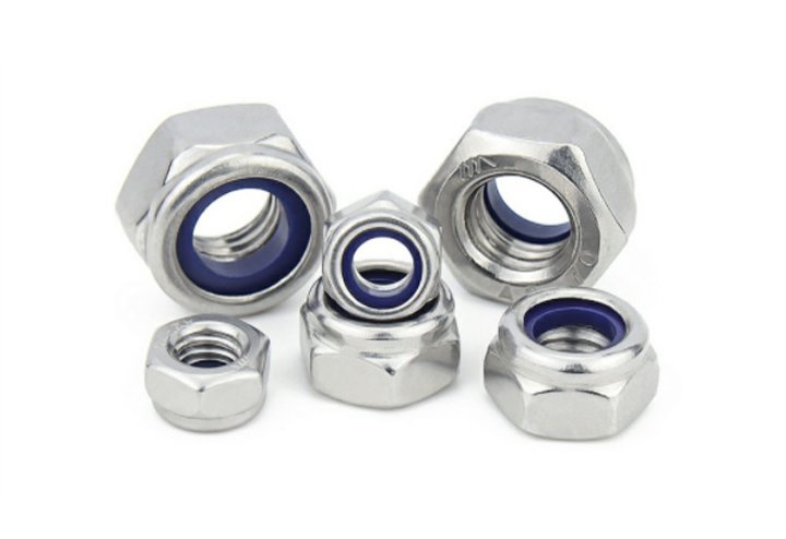 Paidu anti-loosening nut lock nut anti-skid nut nylon anti-loosening nut 304 stainless steel factory direct sales