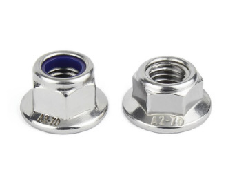 Paidu flange nut nylon anti-loose nut self-locking anti-slip locking screw cap GB6183.1 304 stainless steel