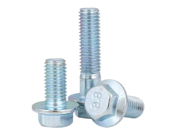 Paidu galvanized flange bolt hexagon flange screw auto parts screw 8.8 grade GB5787 factory direct sale