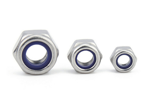 Paidu anti-loosening nut lock nut anti-skid nut nylon anti-loosening nut 304 stainless steel factory direct sales