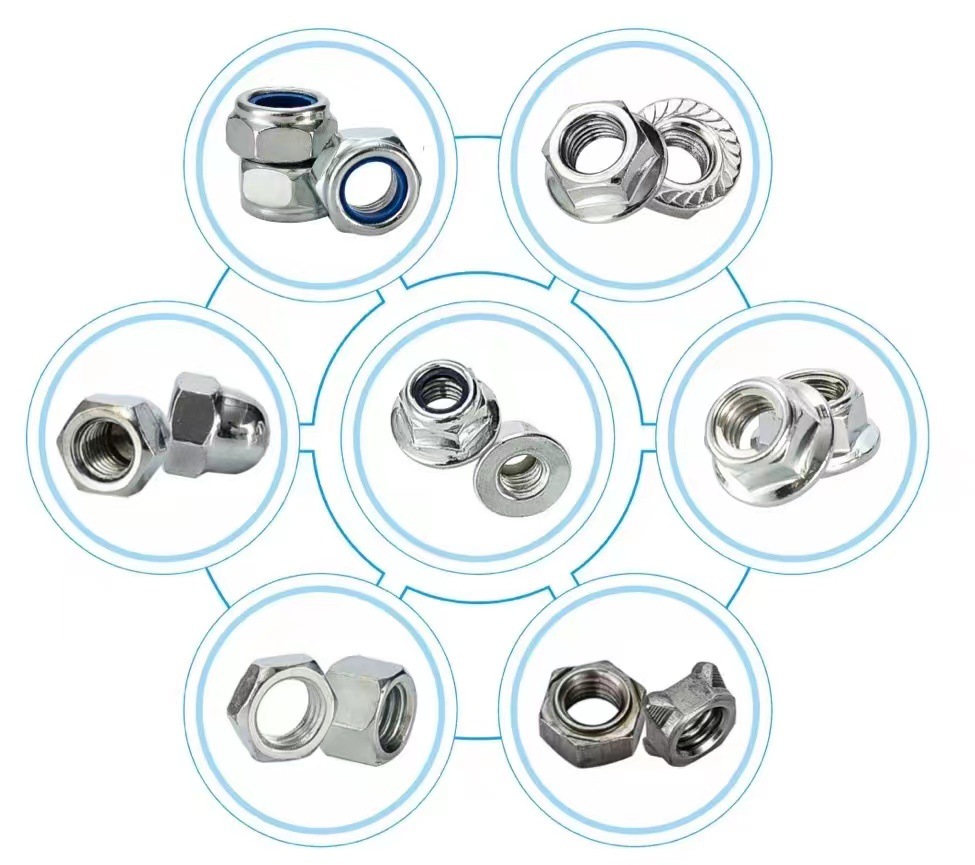 Paidu stainless steel non-standard nut processing stainless steel non-standard nut flange square hex nut special-shaped nut