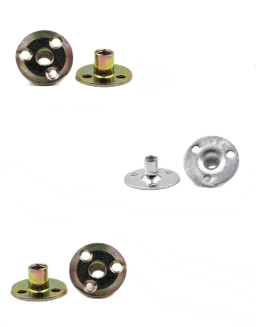 Paidu M6M8M10*37*17 M12 iron plate nut furniture splint to lock three-hole nut sofa foot lock nut