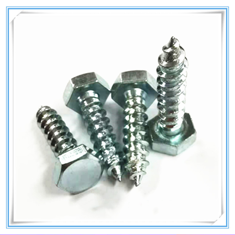 Paidu External hexagonal self-tapping American wood screw 1/4*1 inch carbon steel galvanized manufacturers production quality assurance processing customization