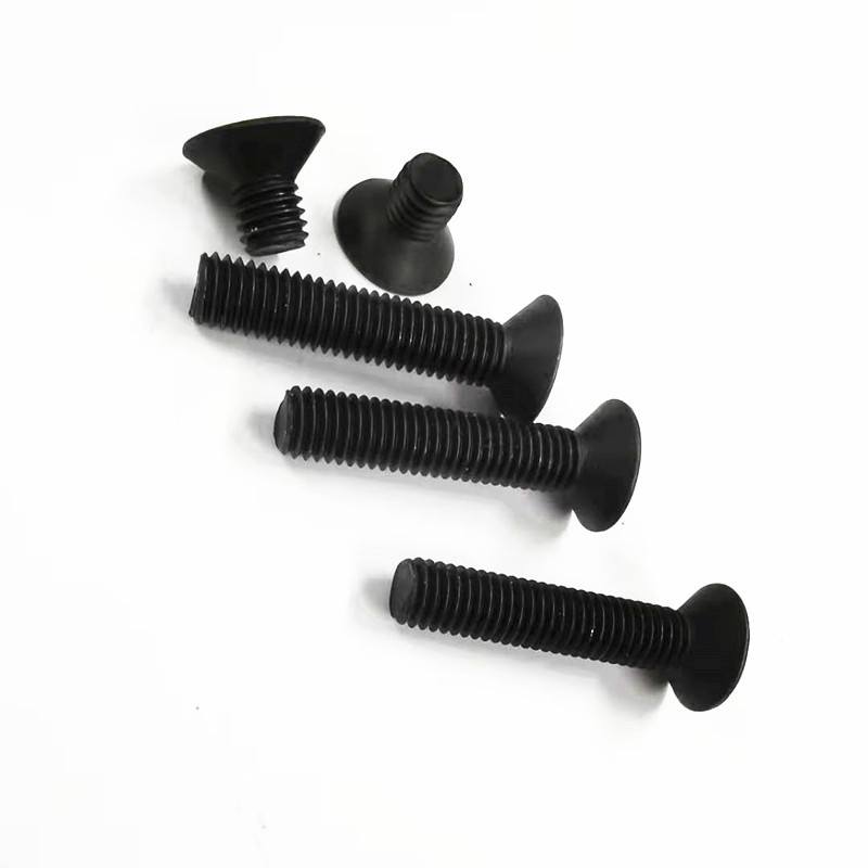 Paidu DIN7991 hexagonal flat countersunk head machine screw 10.9 level flat cup screw black specifications complete quality assurance