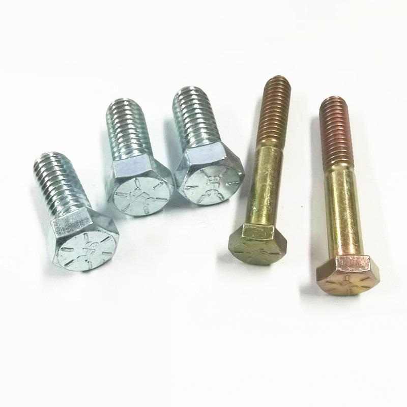 Paidu American grade 8 outer hexagon bolt SFC head quality assurance specifications complete galvanized black