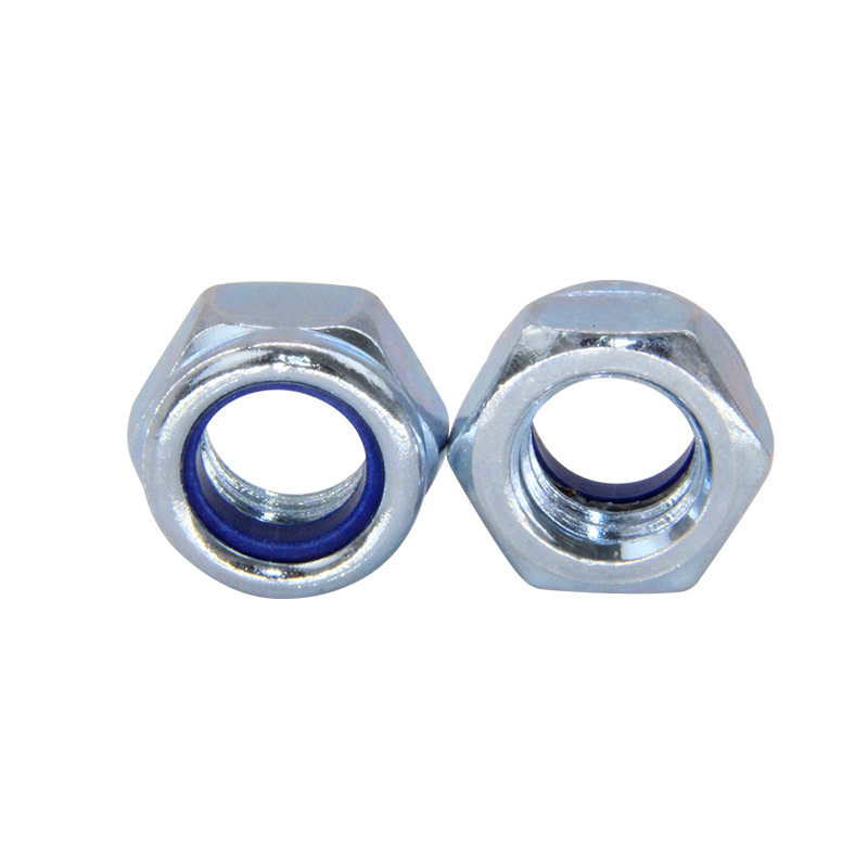 Paidu American metric nylon lock nut 2 grade 4.8 grade Ni hat galvanized factory direct sales can be customized