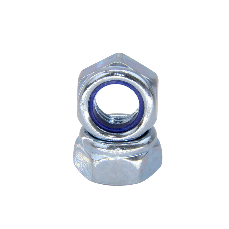 Paidu American metric nylon lock nut 2 grade 4.8 grade Ni hat galvanized factory direct sales can be customized