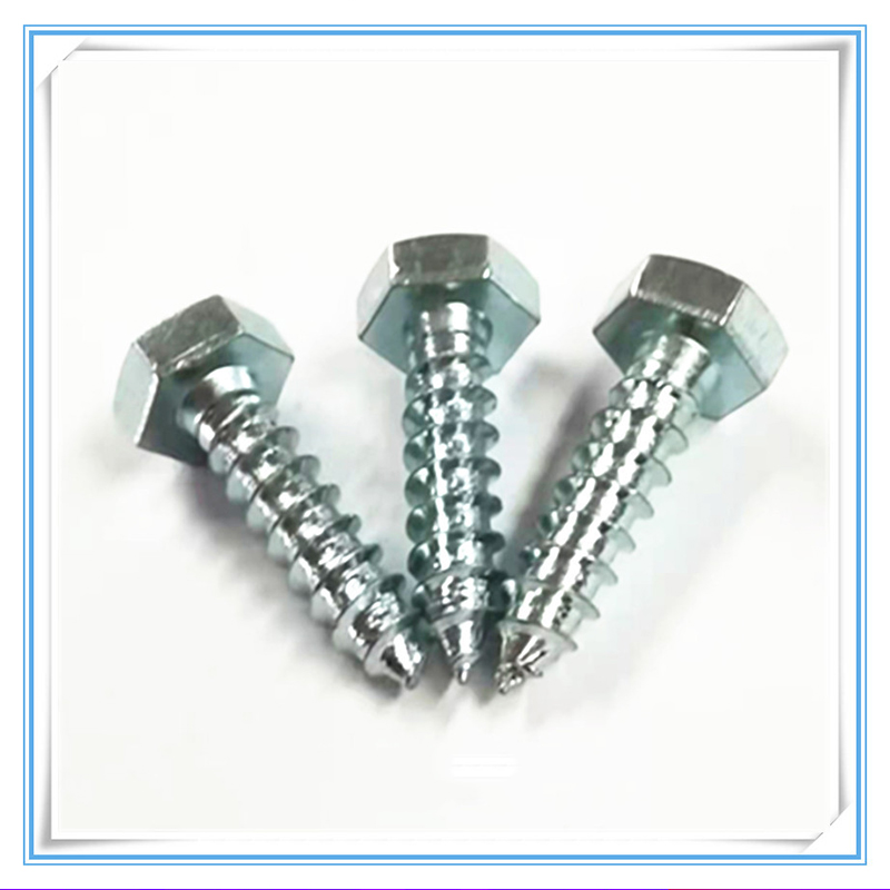 Paidu External hexagonal self-tapping American wood screw 1/4*1 inch carbon steel galvanized manufacturers production quality assurance processing customization